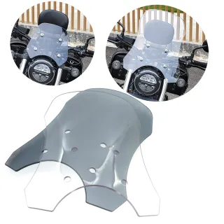 【Supamoto】加高擋風鏡—REBEL500專用(燻黑/透明/風鏡/通用/導航架/HONDA/機車改裝)