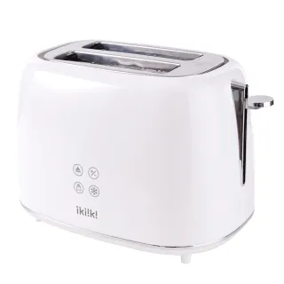 【ikiiki 伊崎】螢幕顯示日式烤麵包機 IK-ET3301(烤土司機 早餐機 貝果機)
