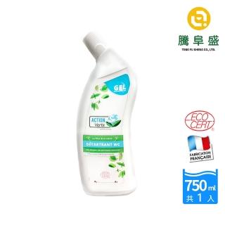【騰阜盛】法國綠色行動 馬桶除垢尿漬除臭清潔凝膠清潔劑750ML X1入(*100%天然*歐盟有機 原裝)