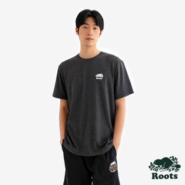 RootsRoots Roots 男裝-PERFECT PEPPER 短袖上衣(深灰色)