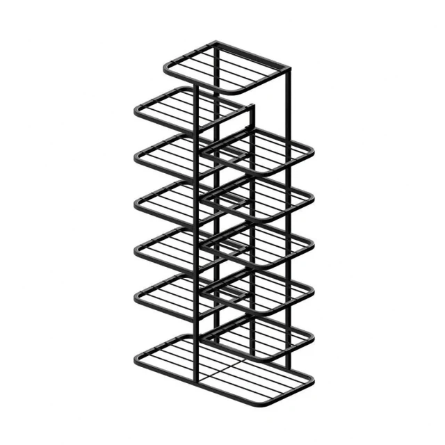 超薄簡易鞋櫃 門口簡易鞋架 鐵藝玄關鞋架 金屬展示架(家用入