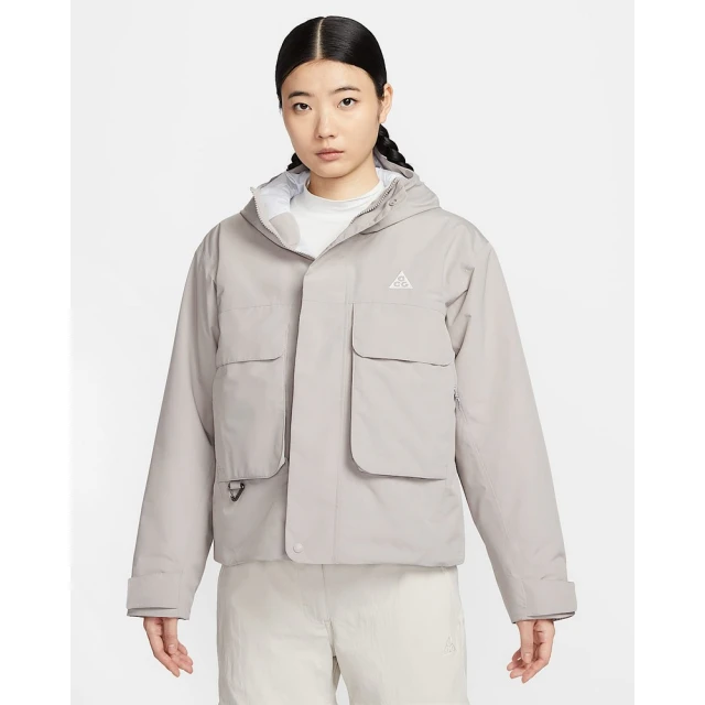 NIKE 耐吉 ACG 鋪棉外套 休閒外套 保暖外套 女款 AS W ACG SF PRMLFT SKL PK JKT 灰色(FV7328009)