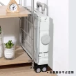 【ONE HOUSE】平拉式4輪萬向折疊收納車 買菜車 購物車 平拉推車(75L巨型折疊手推車-特大 1入)