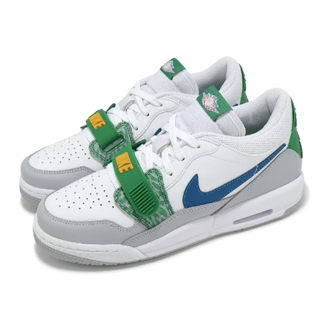 NIKE 耐吉 休閒鞋 Air Jordan Legacy 312 Low GS 大童 女鞋 白 綠 藍 喬丹(CD9054-140)