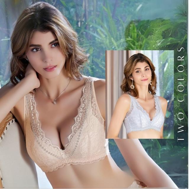 【LADY】蜜漾心晨系列 蕾絲/無痕/深杯/背心式/大罩杯內衣 E-G罩(玥光膚/晨曦灰)