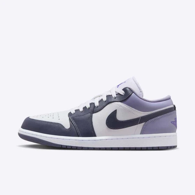 NIKE 耐吉 Air Jordan 1 Low 男 運動休閒鞋 AJ1 低筒 喬丹 穿搭 灰紫(553558-145)