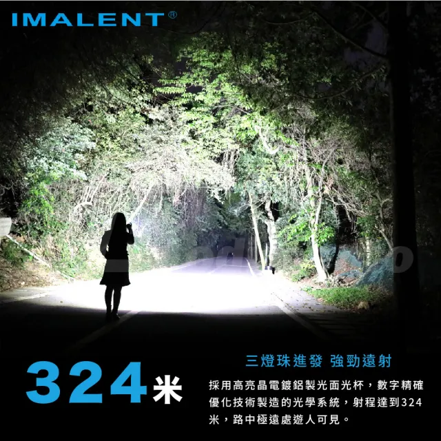【IMALENT】艾美能特MS03冷白光 13000流明強光手電筒(可充電露營燈)