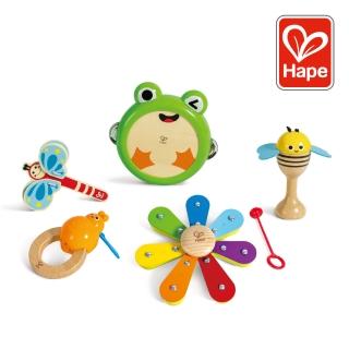 【德國Hape】五合一自然交響樂組合(聲音玩具/音樂組合/木製玩具/木頭玩具)