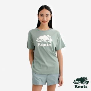 【Roots】Roots女裝- RELAXED COOPER 短袖上衣(尤加利綠)