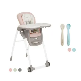 【Joie官方旗艦】multiply 6in1成長型多用途餐椅+比得兔矽膠湯叉餐具組(兒童餐椅/學習餐椅/兒童椅)