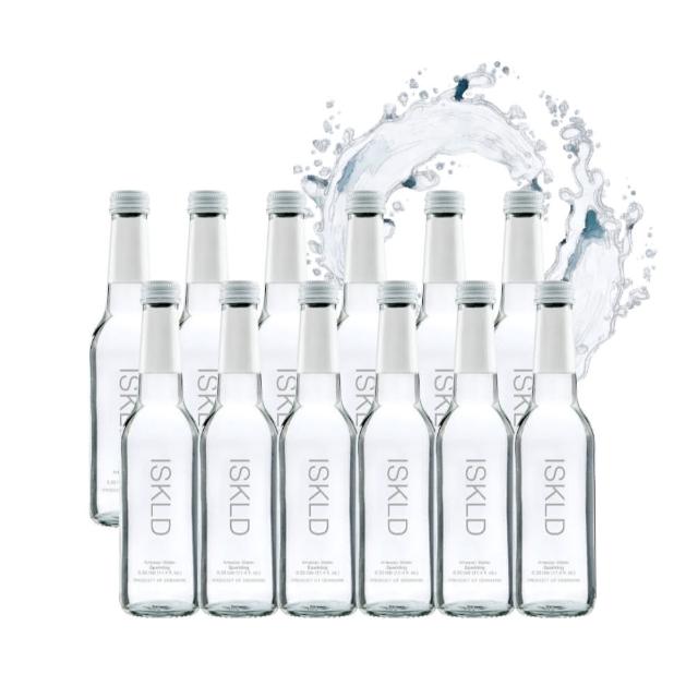 【ISKLD 伊絲】丹麥進口氣泡礦泉水 330mlx12瓶(環球好水協會金獎 米其林餐廳指定佐餐水)