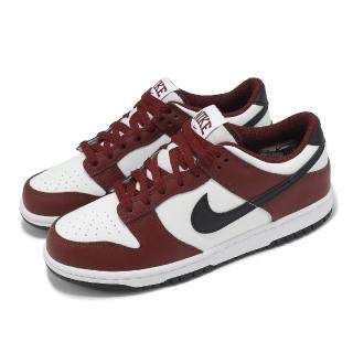 【NIKE 耐吉】休閒鞋 Dunk Low GS 大童 女鞋 酒紅 深紅 酒漬櫻桃 黑 低筒(FZ4352-600)