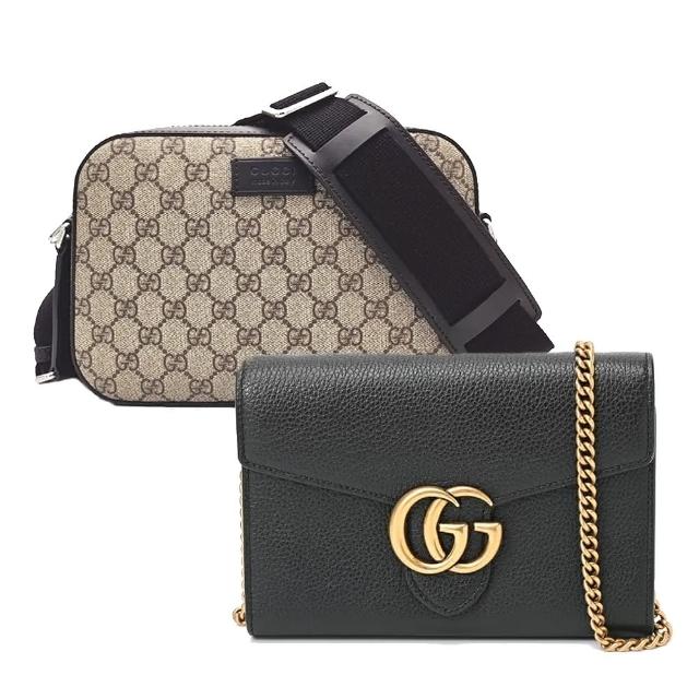 【GUCCI 古馳】GG Marmont 翻蓋WOC/GG Supreme 相機包(多款任選)
