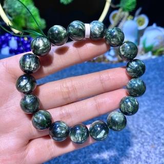 【Paiya 派亞】10mm綠龍晶素圈手串圓珠百搭紫龍晶綠色手鏈簡約輕奢生日禮物