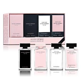 【NARCISO RODRIGUEZ】經典款小香香氛禮盒 7.5MLX4入(FOR HER+深情繆思+純粹繆思 平行輸入)