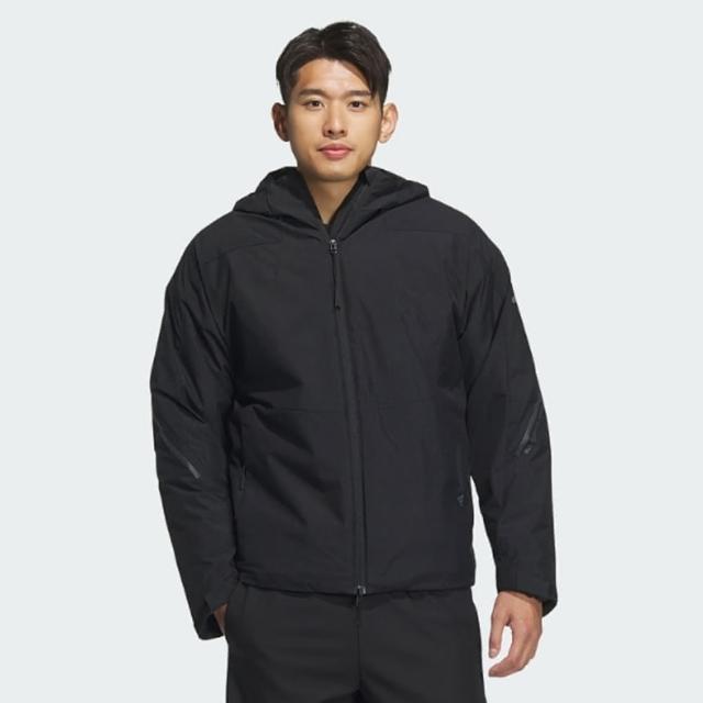 【adidas 愛迪達】外套 男 運動連帽外套 TH MH WV JKT 黑 JZ8413