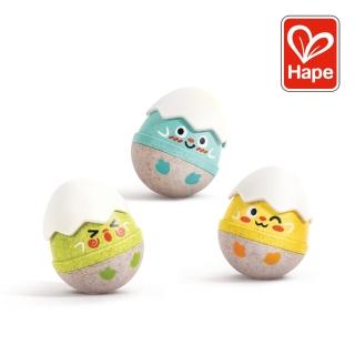 【德國Hape】不倒翁蛋殼搖鈴(聲音玩具/娃娃遊戲/木製玩具/木頭玩具)