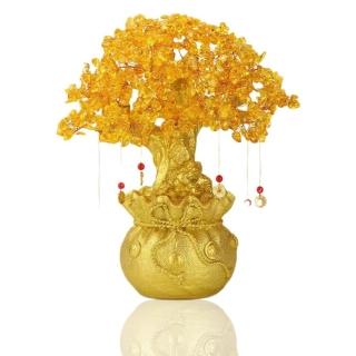 【MINT嚴選】發財樹 招財樹 搖錢樹 招財擺飾 水晶加密 大號/28*24*12cm(發財樹 招財樹 搖錢樹 招財擺飾)