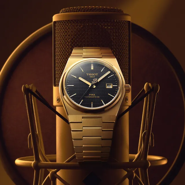 【TISSOT 天梭】PRX系列 NBA 達米安利拉德 特別版酒桶型機械錶-40mm 雙11 送禮(T1374073305100)