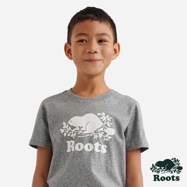 【Roots】Roots 大童-ORIGINAL COOPER BEAVER 短袖T恤(灰色)