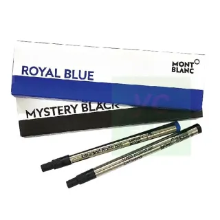 【MONTBLANC 萬寶龍】胖胖筆芯 Rollerball LeGrand Refills 筆芯 2支入/ 盒 128225 黑色 /128228 藍色
