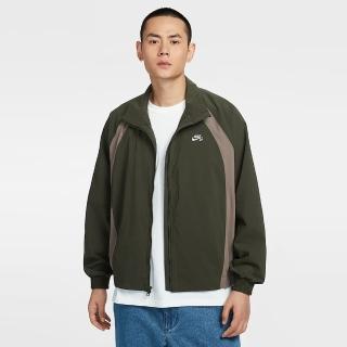 【NIKE 耐吉】外套 男 運動立領外套 滑板夾克 AS U NK SB FZ WVN JKT 綠棕 HJ2911-355(2S4273)
