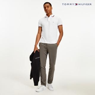 【Tommy Hilfiger】官方旗艦館 CORE 修身版有機棉 POLO 衫 白色