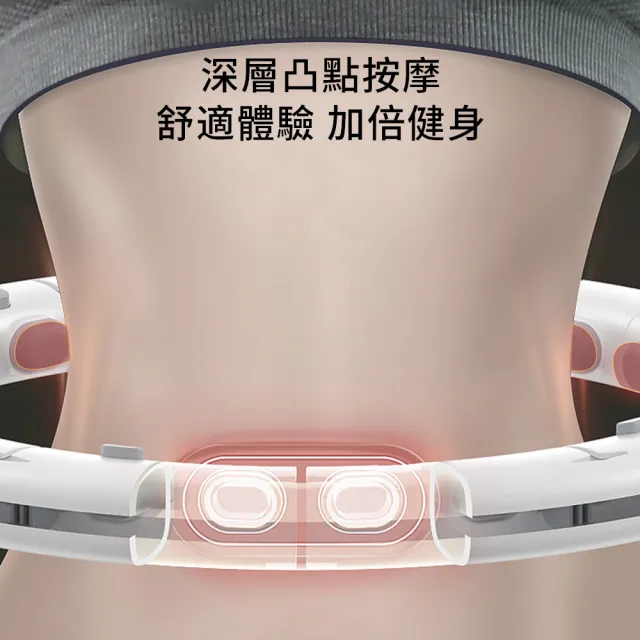 【Cube】智能計數按摩呼啦圈 軟膠按摩腰圈 不會掉的呼啦圈 瘦腰神器 健身有氧運動 減肥 瘦肚子 禮物