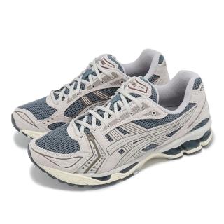 【asics 亞瑟士】休閒鞋 GEL-Kayano 14 男鞋 灰 藍 緩衝 經典 千禧跑鞋 亞瑟士(1203A540022)