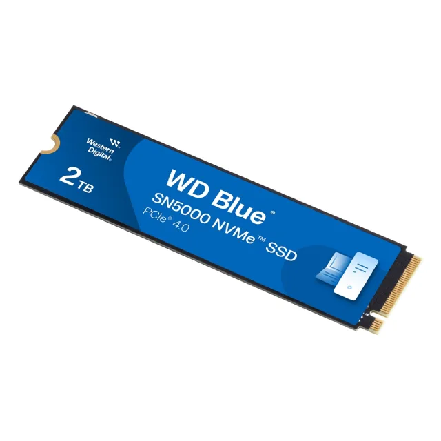 【WD 威騰】藍標 SN5000 2TB Gen4 M.2 NVMe PCIe SSD固態硬碟 最高讀取5150MB/s 5年保