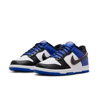 【NIKE 耐吉】休閒鞋 女鞋 大童 運動鞋 DUNK LOW SE GS 白黑藍 HF0970-100