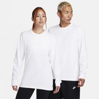 【NIKE 耐吉】長袖上衣 男 女 寬鬆 AS M NSW PREM ESSNTL SUST LS T 白 DO7391-100