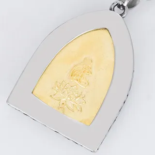 【MoonDy】佛像 黃財神 度母 佛祖 觀音 象神 關公 鈦鋼項鍊 守護神 吊墜 佛牌鍊 護身符 招