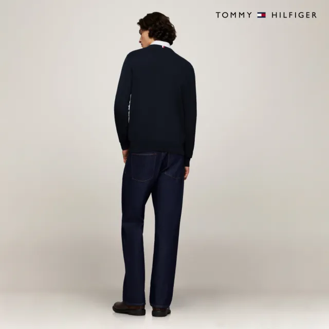【TOMMY HILFIGER】官方旗艦館 Amherst 圓領毛衣_藍色