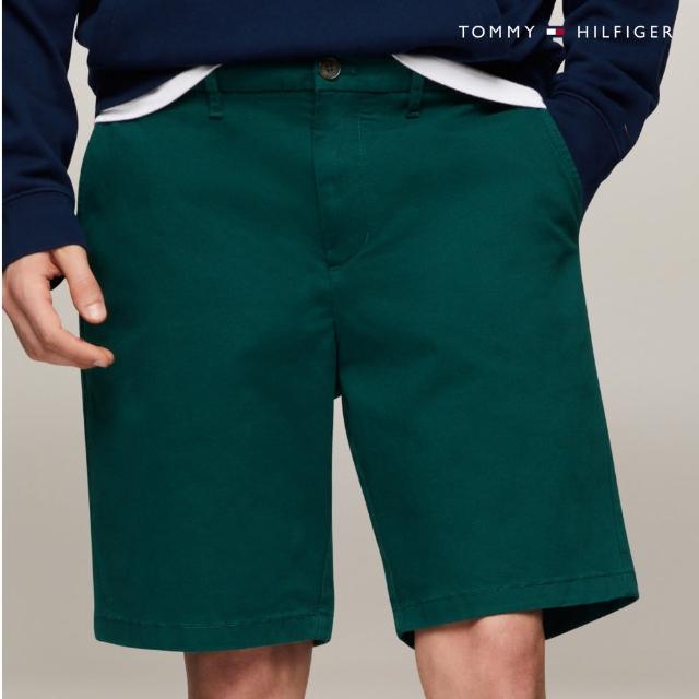 【Tommy Hilfiger】官方旗艦館 Brooklyn斜紋布短褲_拼色