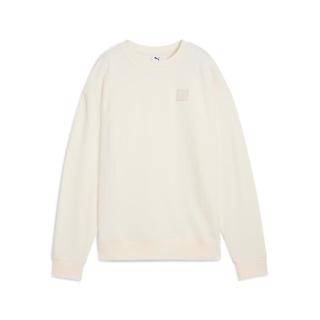 【PUMA】長袖上衣 女 大學T 歐規 ESS ELEVATED 米 68501799