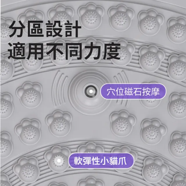 【ANTIAN】七磁石 加厚矽膠原地慢跑指壓板 腳底按摩墊 足底按摩腳墊 運動墊(55cm)