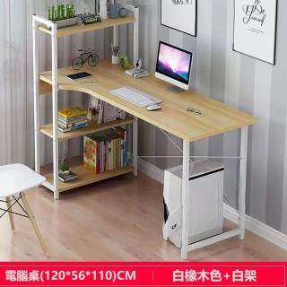 【E家工廠】書桌 電腦桌 收納書桌 寫字桌 辦公桌 學生桌 長桌(338-KC書桌120公分（白橡木）)