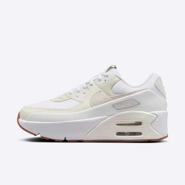 【NIKE 耐吉】Air Max 90 Lv8 女 運動休閒鞋 復古 雙層氣墊 緩震 厚底 白 米黃(FD4328-111)