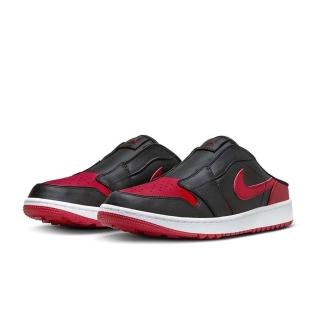 【NIKE 耐吉】休閒鞋 Air Jordan 1 Mule Golf 男鞋 女鞋 限量 經典 穆勒鞋 高爾夫 黑色 紅色(FJ1214-001)