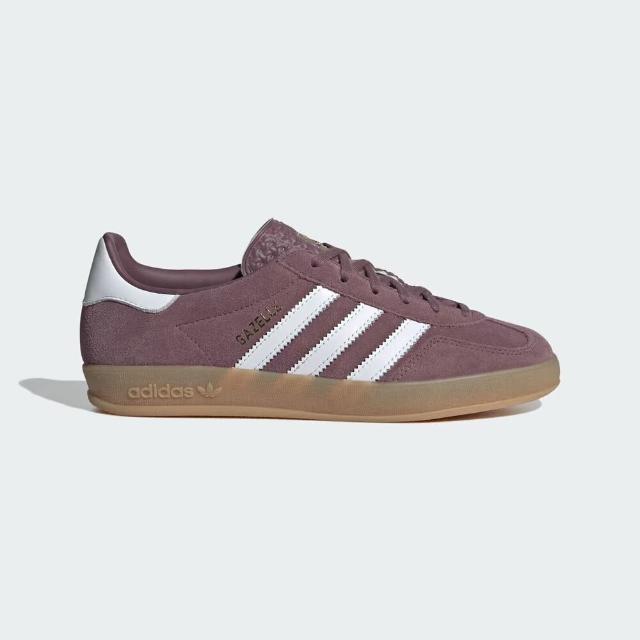 【adidas 愛迪達】Gazelle Indoor W 女 運動休閒鞋 德訓鞋 復古 舒適 穿搭 藕紫(IH5483)