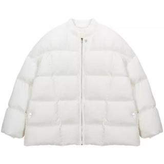 【米蘭精品】現貨+預購 真羽絨90%鴨絨羽絨外套(休閒保暖潮流棒球領外女夾克3色74jx36)