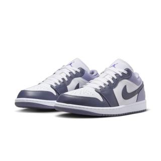 【NIKE 耐吉】Nike Air Jordan 1 Low 煙霧灰紫 低筒 百搭 運動鞋 休閒鞋 男鞋 553558-145