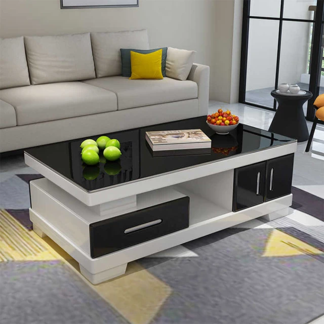 耐家旗艦店 升級雙立柱岩板茶几-80cm+60cm(250m