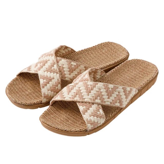 NITORI 宜得利家居NITORI 宜得利家居 亞麻拖鞋 TC2501 BE L(亞麻拖鞋 拖鞋 TC2501)