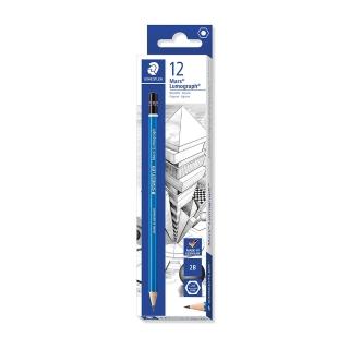 【STAEDTLER 施德樓】施德樓 頂級藍桿素描鉛筆-打裝12入 MS100