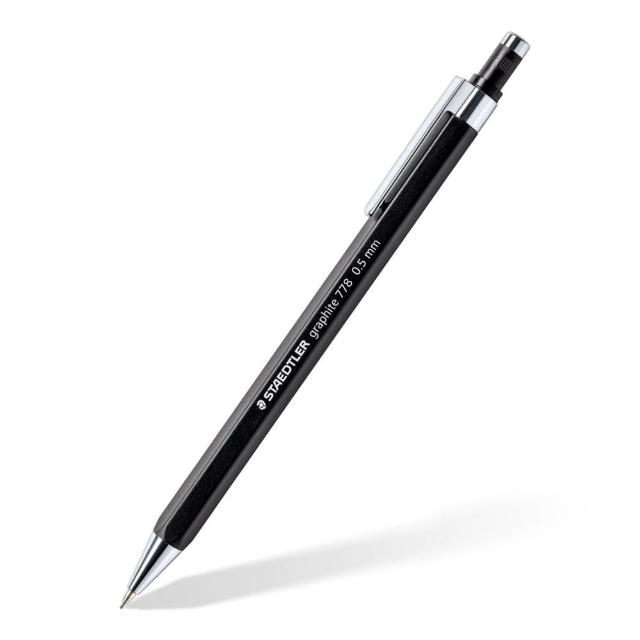 【STAEDTLER 施德樓】施德樓 六角形自動鉛筆-黑色 MS778
