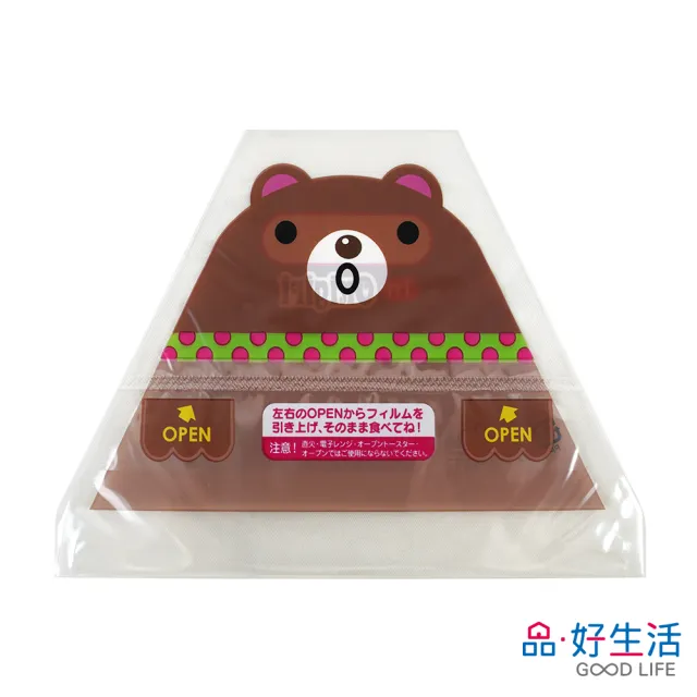 【GOOD LIFE 品好生活】日本製 動物造型三角飯糰包裝袋（6枚入）(日本直送 均一價)