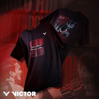 【VICTOR 勝利體育】Daddies the Legend 紀念衫 中性款(T-501DTL C黑)