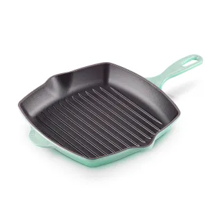 【Le Creuset】琺瑯鑄鐵鍋單柄方烤盤26cm(薄荷綠)